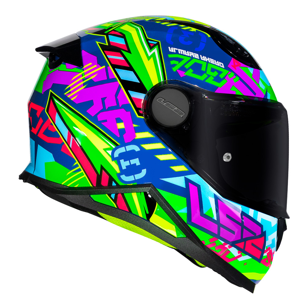 CAP. LS2 FF812 KID SVENT BLUE GREEN
