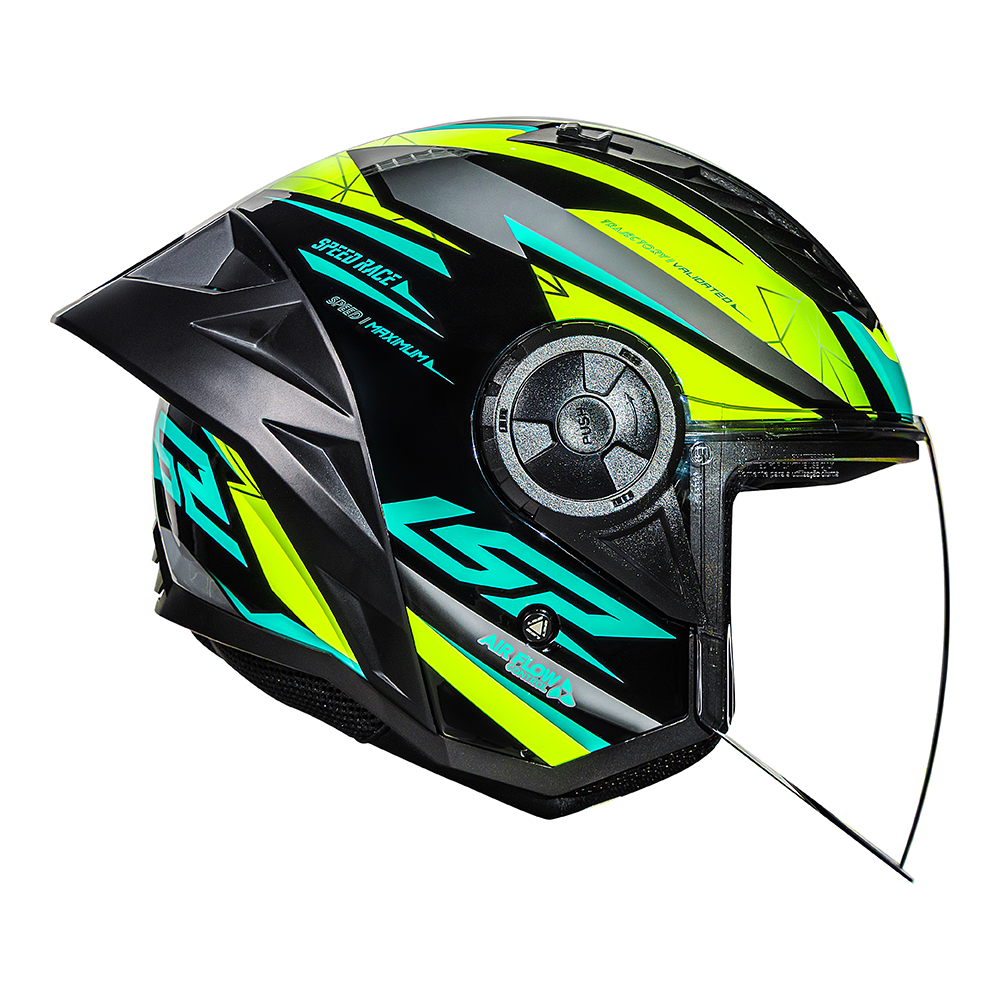 CAP. LS2 AIRFLOW II OF616 S DRAZE BLK/YELLOW