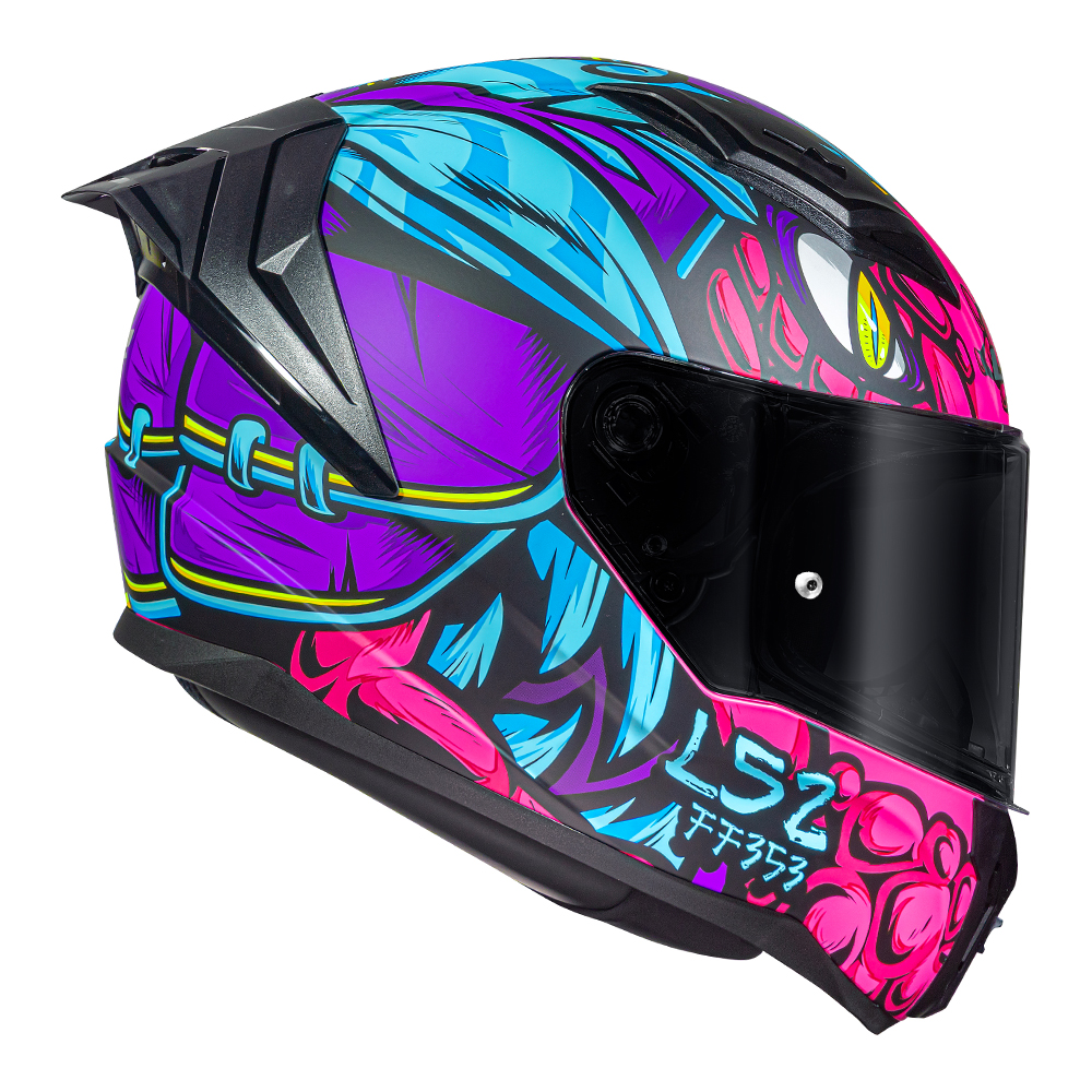 CAP. LS2 VIGO FF810 DRILLOX MATTE PURPLE/FUCHSIA