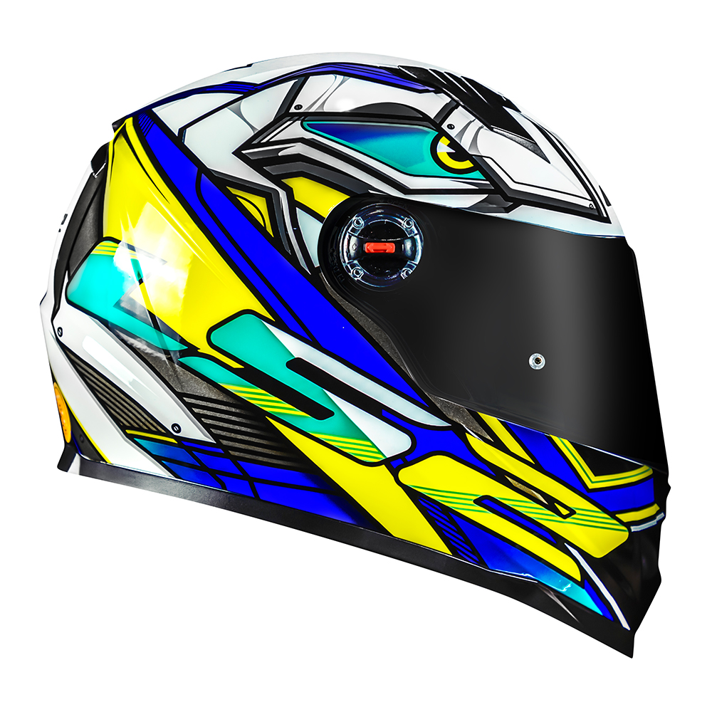 CAP. LS2 FF358 CLASSIC XDRON BLUE