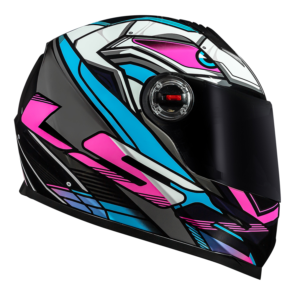 CAP. LS2 FF358 CLASSIC XDRON CYAN