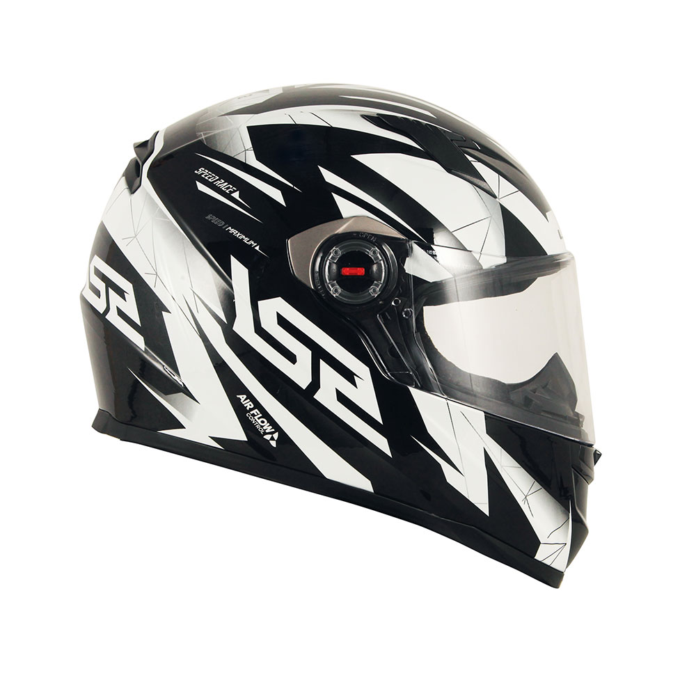 CAP. LS2 FF358 CLASSIC DRAZE BLACK/WHITE