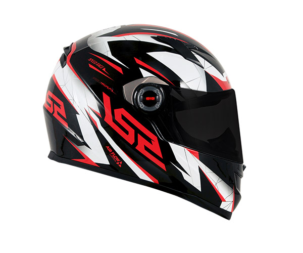CAP. LS2 FF358 CLASSIC DRAZE BLACK/RED
