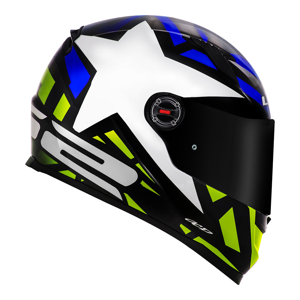 CAP. LS2 FF358 CLASSIC STARWAR BLUE/YELLOW