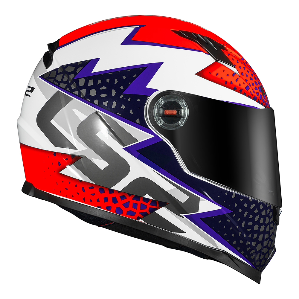 CAP. LS2 FF358 CLASSIC SPEEDY PURPLE/ORANGE