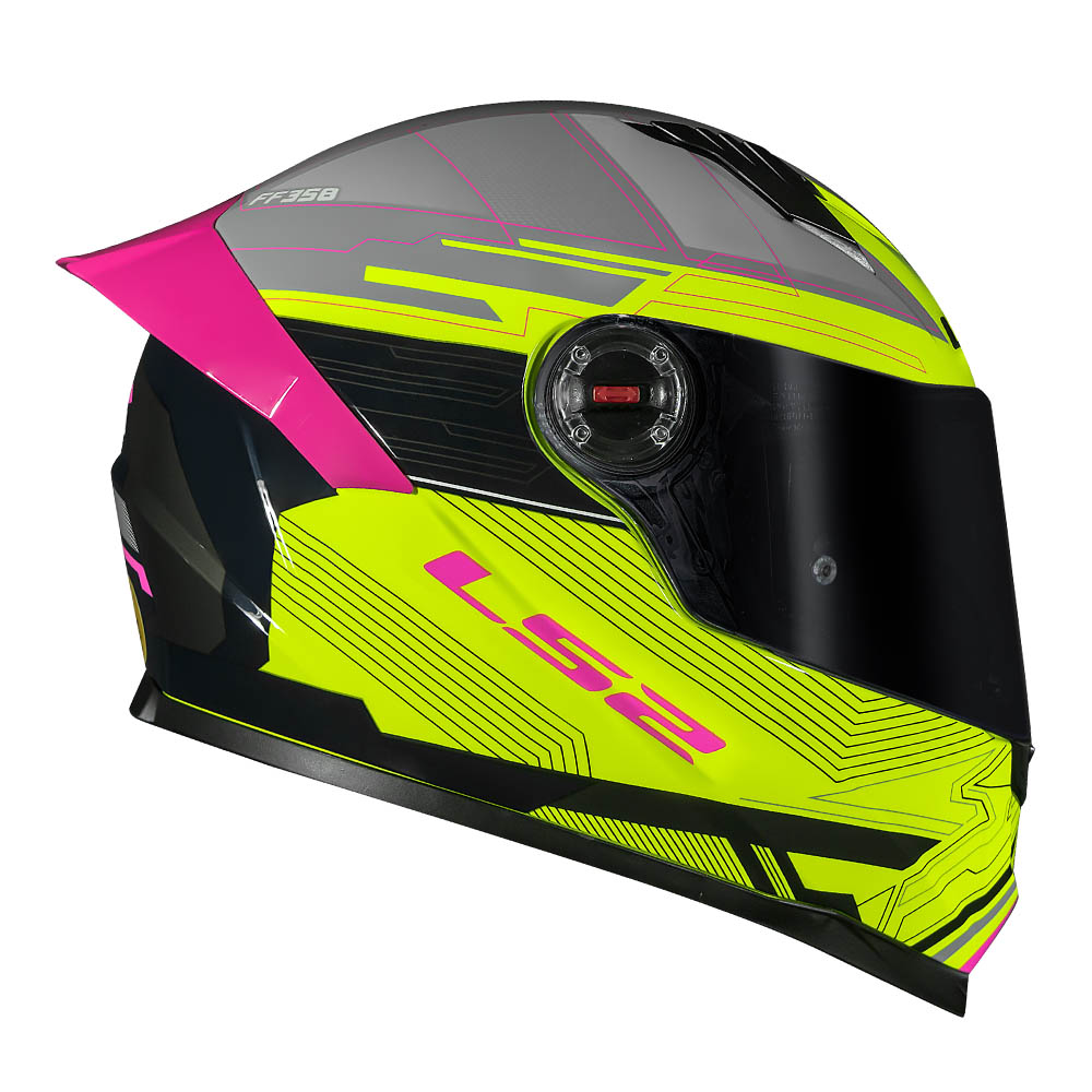 CAP. LS2 FF358-CLASSIC S DIGITAL YELLOW