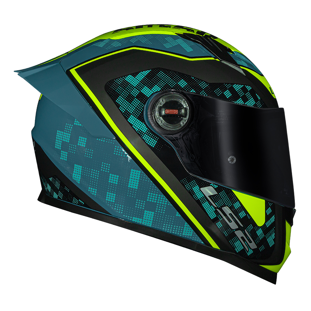 CAP. LS2 FF358-CLASSIC S STRIKER BLUE/HVYELLOW