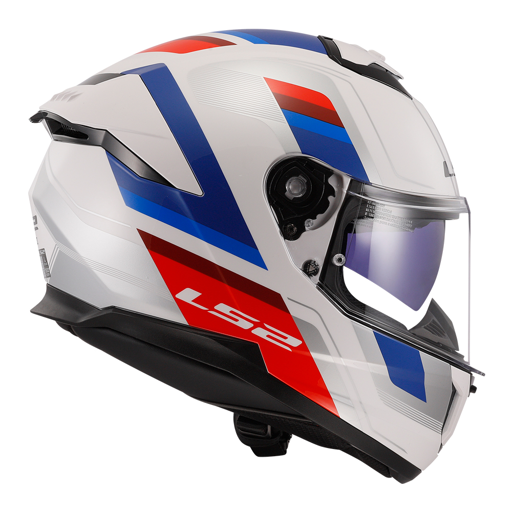CAP. LS2 FF808 STREAM II VINTAGE WHITE/RED/BLUE