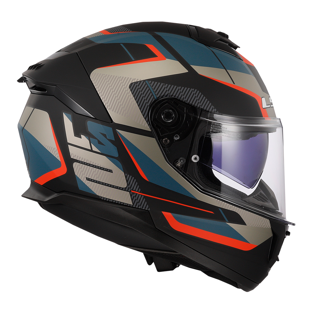 CAP. LS2 FF808 STREAM II ROAD MATTE BLACK/BLUE