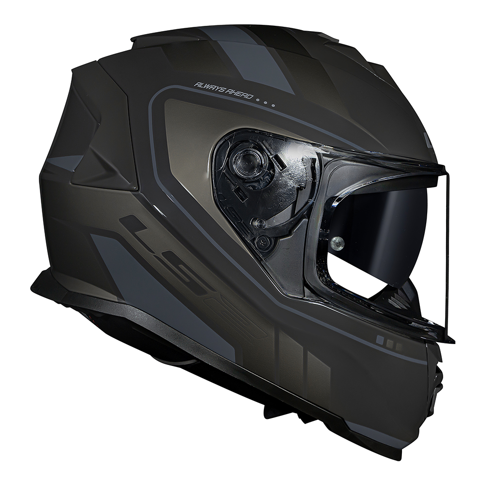 CAP. LS2 FF800 STORM FIST BLACK/BLACK