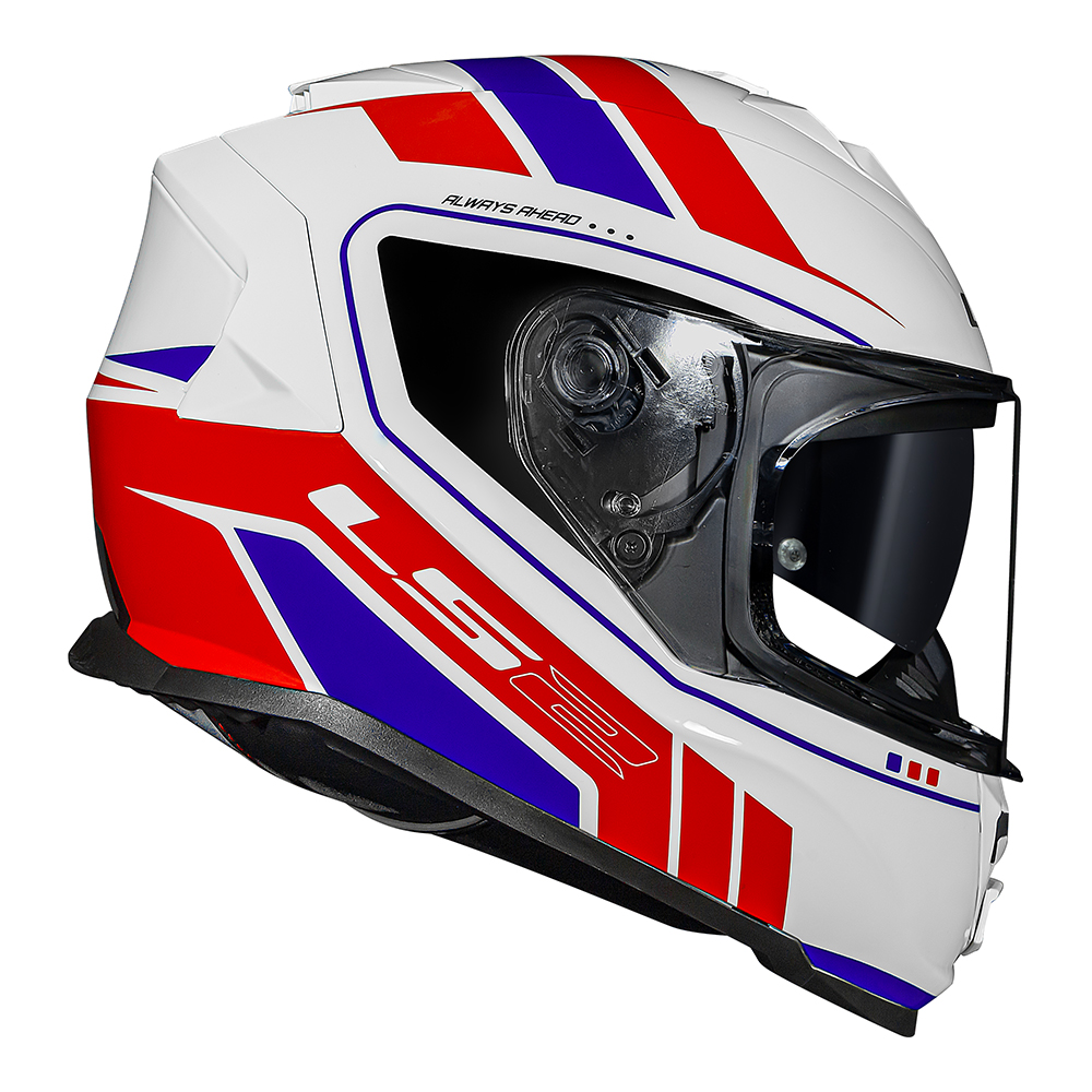 CAP. LS2 FF800 STORM FIST WHITE/RED