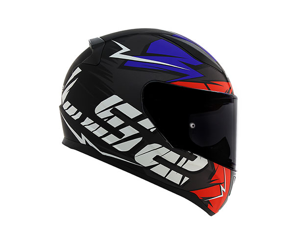 CAP. LS2 FF353 RAPID CROMO BLACK/RED/BLUE