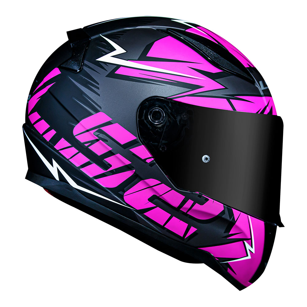 CAP. LS2 FF353 RAPID CROMO BLACK/PINK