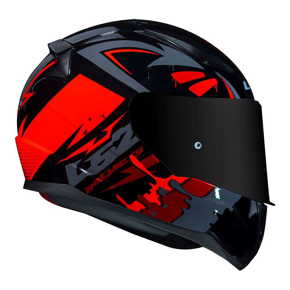 CAP. LS2 FF353 RAPID TAGLINE BLACK/ORANGE