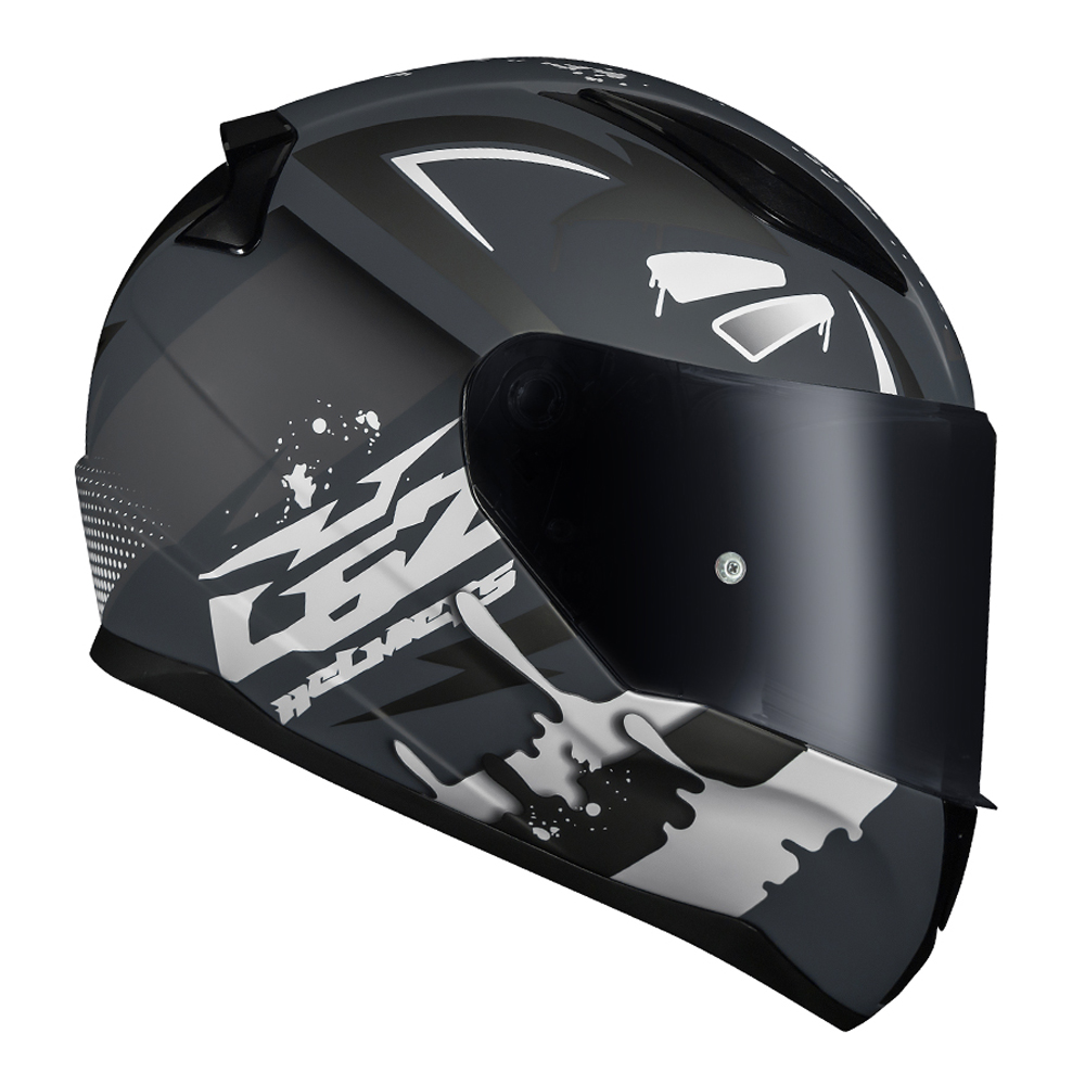 CAP. LS2 FF353 RAPID TAGLINE MATTE BLACK/SILVER