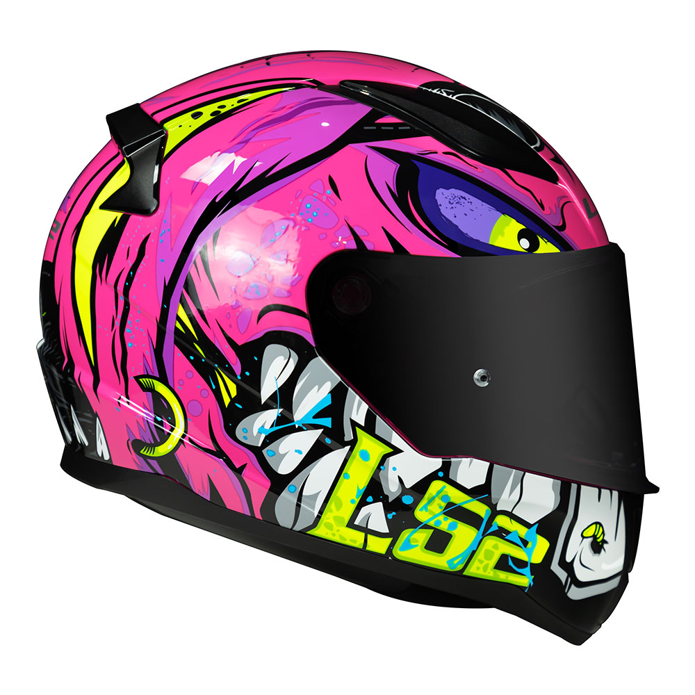 CAP. LS2 FF353 RAPID BADASS PURPLE