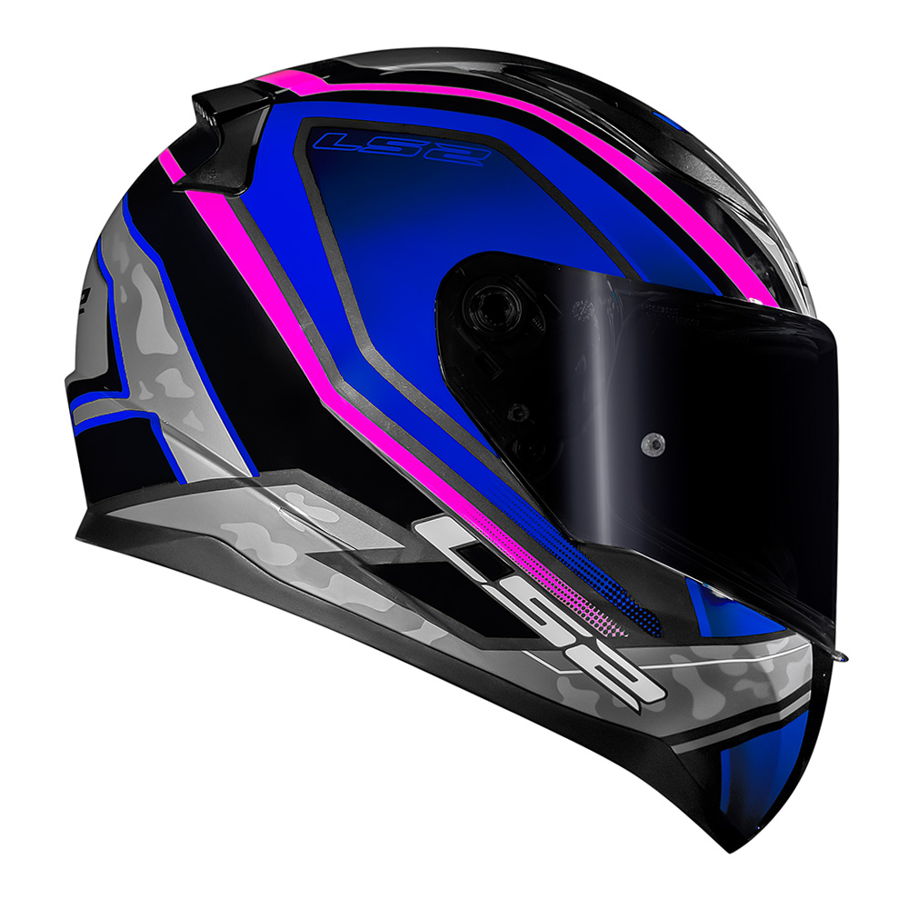 CAP. LS2 FF353 RAPID UFO BLUE/PINK