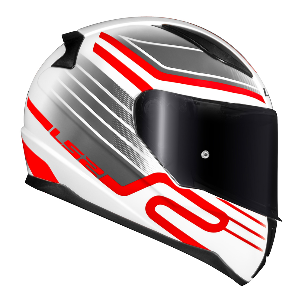 CAP. LS2 FF353 RAPID CIRCUIT WHITE/RED