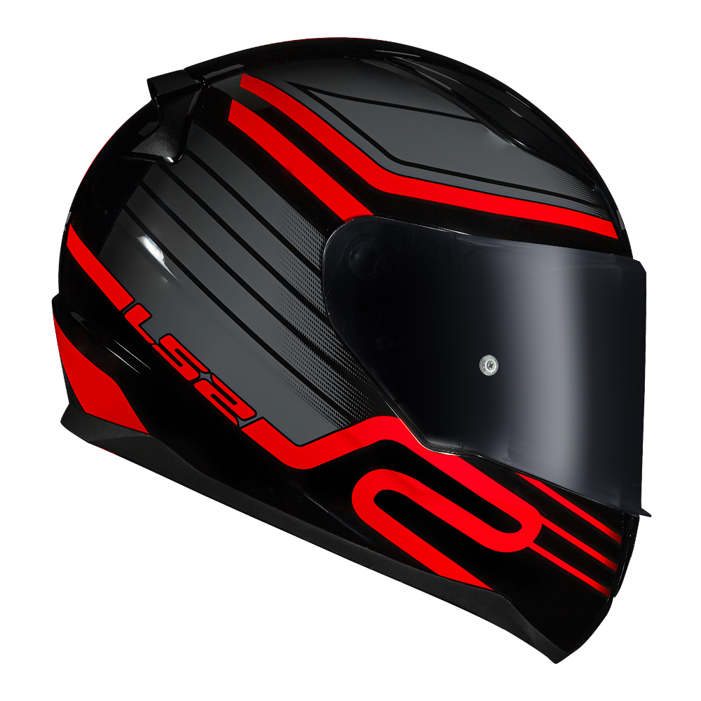 CAP. LS2 FF353 RAPID CIRCUIT BLACK/RED