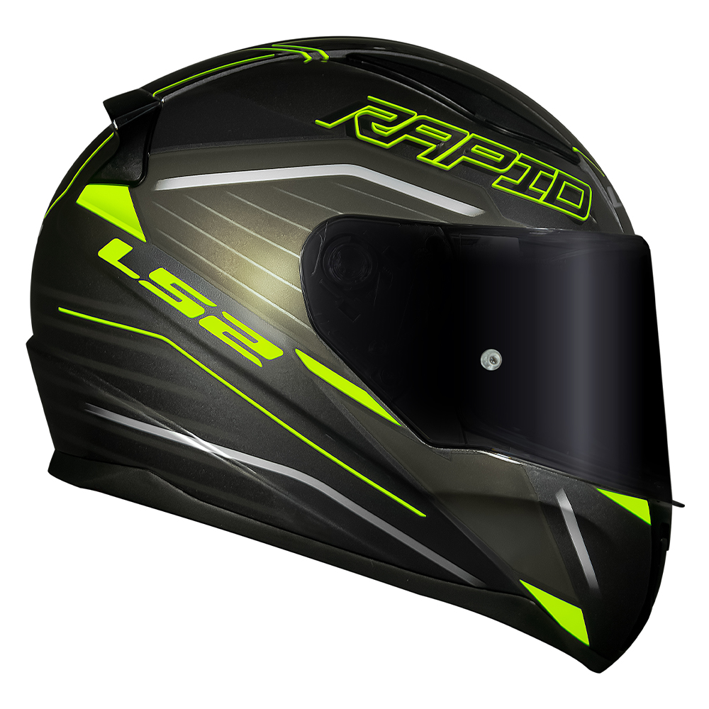 CAP. LS2 FF353 RAPID ROKKU BLACK/YELLOW